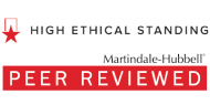Martindale Hubbel Peer Reviewed High Ethical Standing