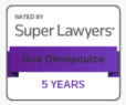 Matrimonial Attorney Super Lawyers Rated Award 5 Years
