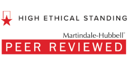 Martindale Hubbel Peer Reviewed High Ethical Standing